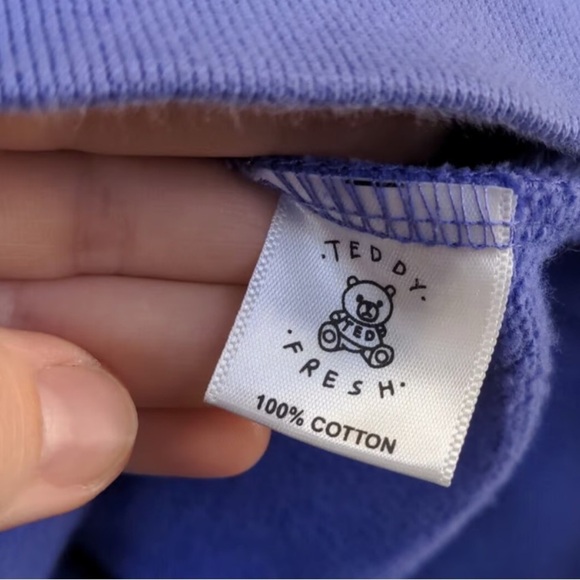 Teddy Fresh Colorblock Hoodie 2.0 Pullover Sweatshirt Unisex Size Large - Picture 10 of 10